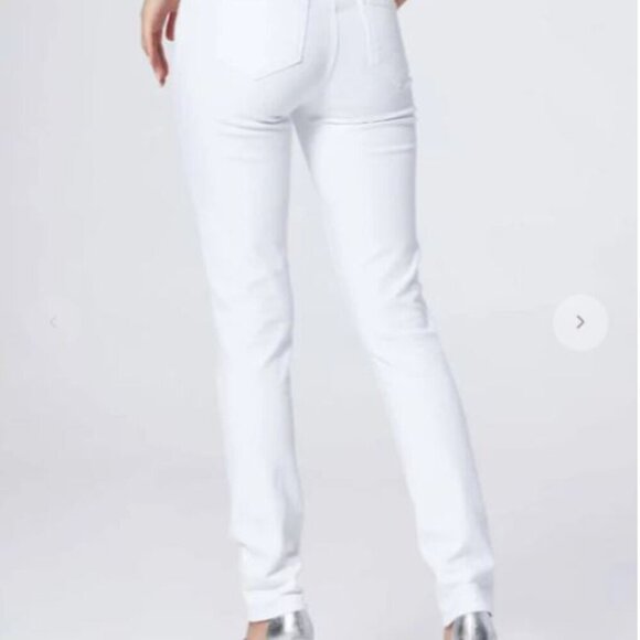 PAIGE Denim - PAIGE Crisp White Skyline Ankle Peg Jeans - Size 30